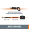Worx 20V Power Share PRO 4.0Ah Cordless Reciprocating Saw with Brushless Motor, Tool Only WX516L.9 - alternate 2